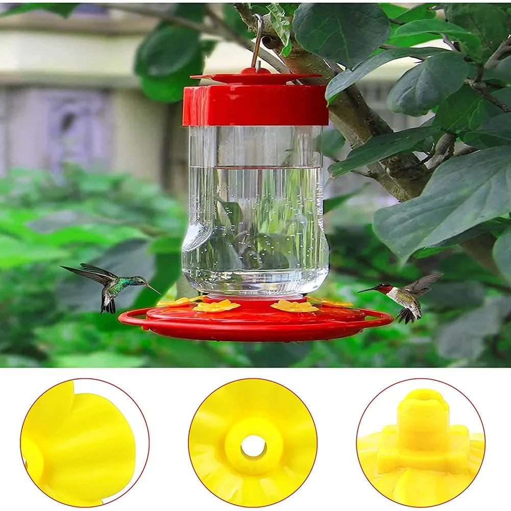 

Hummingbird Feeder Revitalize Your Hummingbird Feeder with 20 Vibrant Yellow Flower Replacements and 2 Brushes