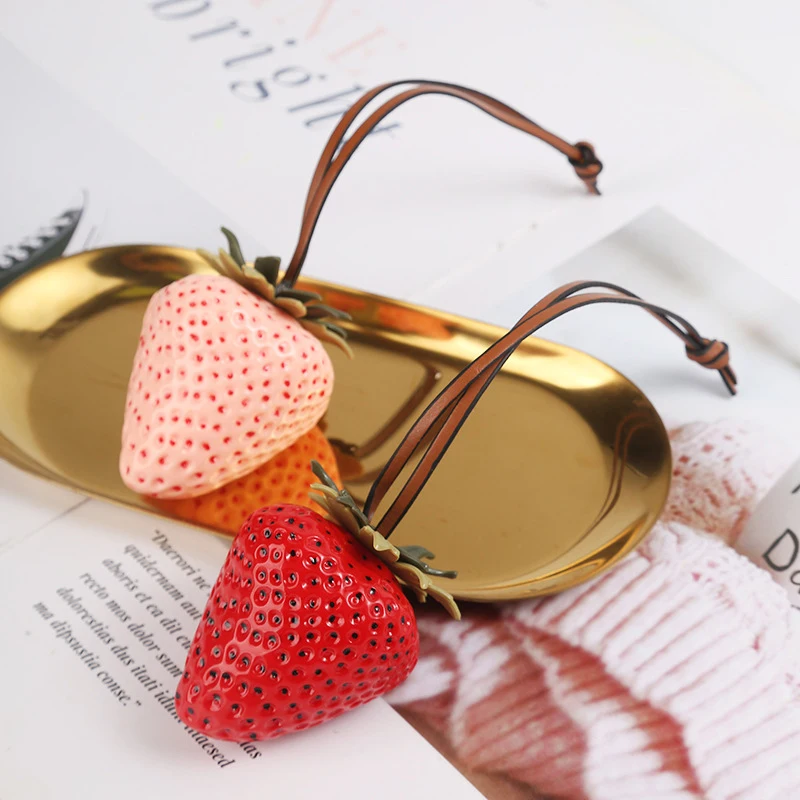Spenlly Cute Pear Bag Charm – Fruit Keychain, Car Hanging Ornament, Purse Decoration Pendant For Women