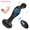 Male Prostate Massage Vibrators Buckle Vibrating Anal Plug Silicone Waterproof Massager Stimulator Erotic Butt Sex Toys For Men 1