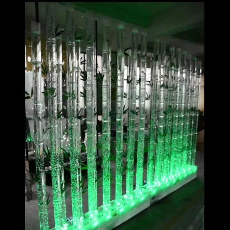 LED Vortex Bubble Fountain Tornado Fengshui Smart Lighting Rain Waterfall Cabinet Wall Tiles Wine Cabinet