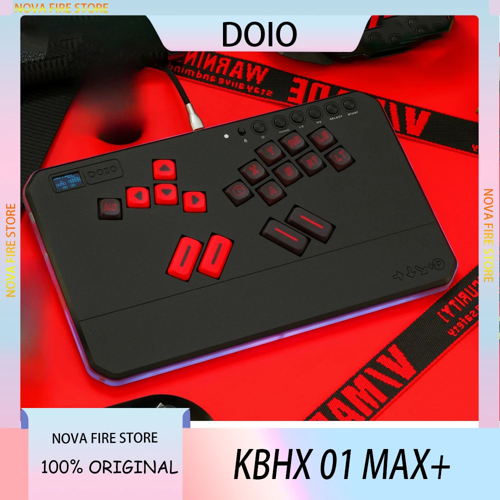 DOIO KBHX 01 MAX+ 알루미늄 쉘 기계식 키보드 스위치, PC PS4 Steam NS2용 커스텀 게이밍 히트박스 - 스프레이 마감