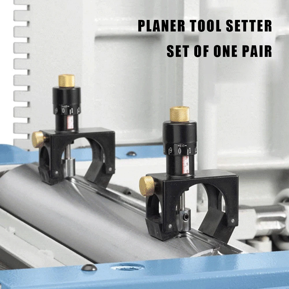 2pcs Jointer Blade Setting Jig Precise Positioning Planer Blade Setter Jig Gauge Adjustable Alignment Guide for Woodworking