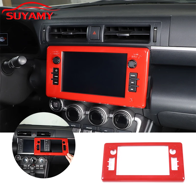 

ABS Central Control Navigation Screen Frame Trim Cover For 2022 Toyota 86/Subaru BRZ Auto Interior Accessories