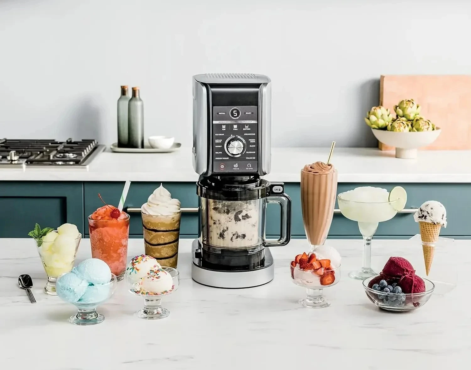 Kitchen suppliesNinja NC501 CREAMi Deluxe 11-in-1 Ice Cream & Frozen Treat Maker for Ice Cream, Sorbet, Milkshakes