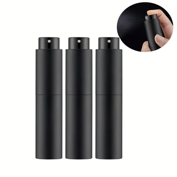 10ml Travel Perfume Sprayer, Refillable Cologne Container, Empty Dispenser Spray Bottle for Mini Sprayer Size (Black) 1