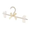 23cm Imitation Pearl Beads Clothes Hanger With 2 Clips 4