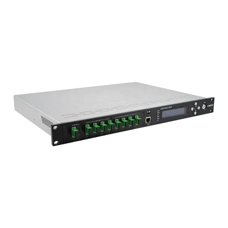 Edfa 8 Port Ftth Gpon 1550nm Wdm 19dbm Catv Optical Fiber Amplifier Edfa