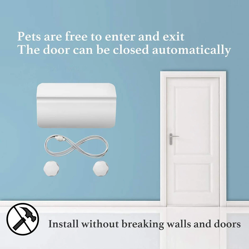 Automatic Pet Door Opener Controllable Entry Training Open Hole Doorway Without Drilling Easy Installation For Dog Cat Removable
