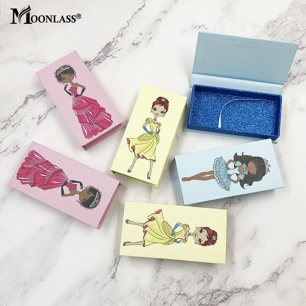 Custom Logo Lash Boxes Packaging Wholesale Empty Rectangle 5D Mink Lashes Cases Bulk 3D Fake Eyelashes Box Package Makeup Beauty 6