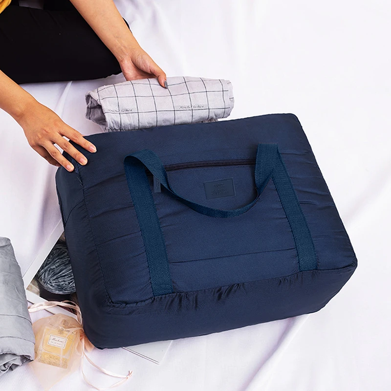 Large Capacity Folding Travel Bag Nylon Waterproof Duffel Bag Hand Clothes Organizer for Men And Women Travel Storage Packing Cube travel bags duffel bag