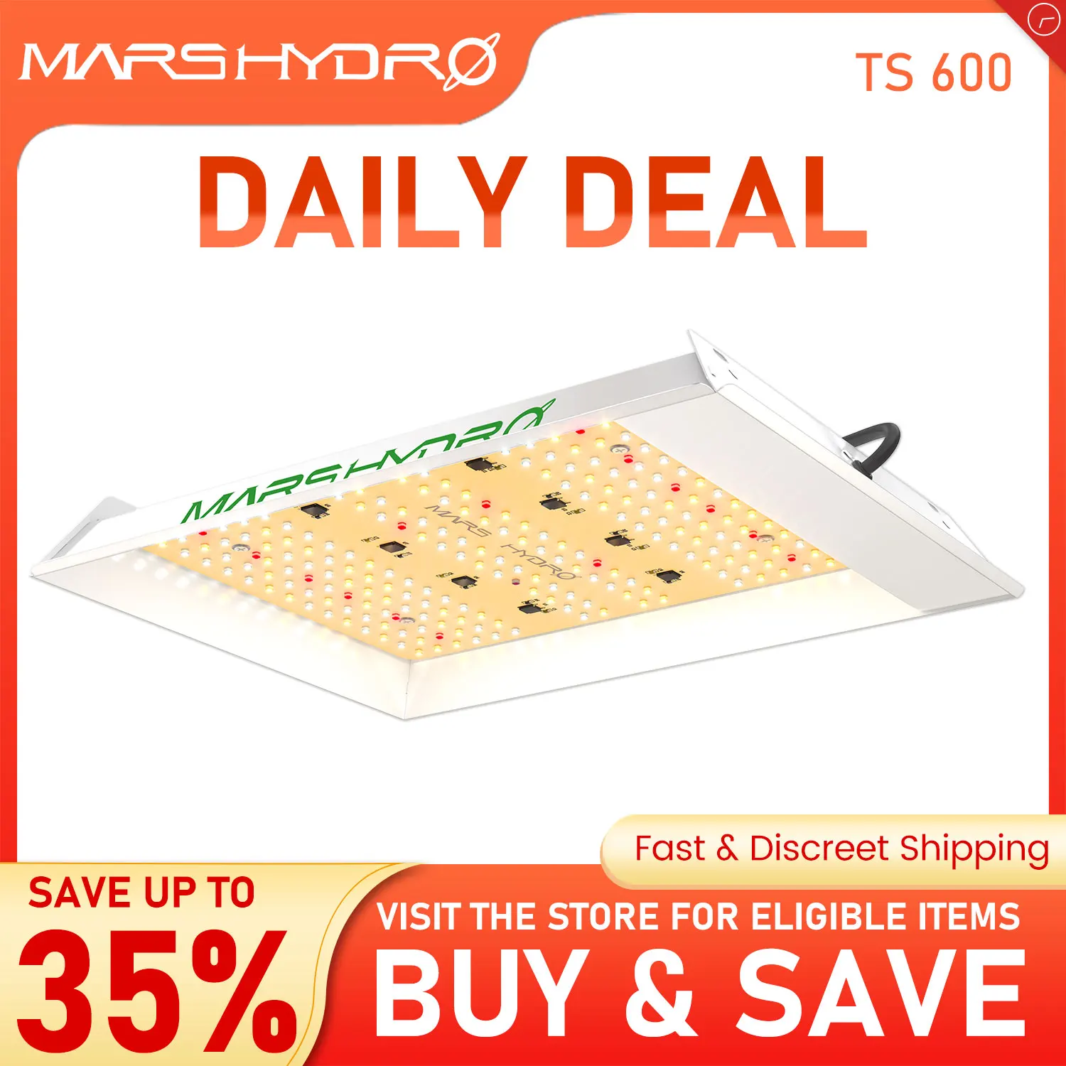 Upgraded Mars Hydro TS 600 LED Grow Light Full Spectrum Quantum