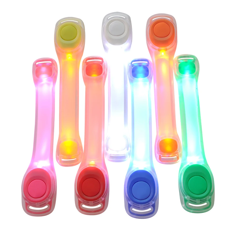 LED Light-Up Safety Armband for Night Activities - Adjustable Wearable Visibility Belt