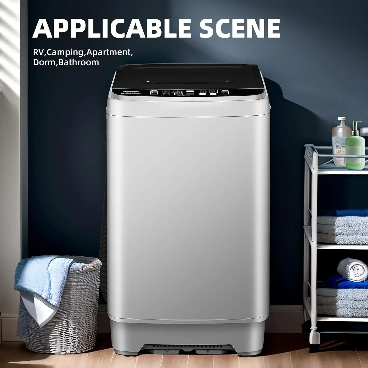 Full Automatic Washing Machine Multi-Function Control Panel Compact Design Large Capacity Automatic Imbalance Adjustment 3