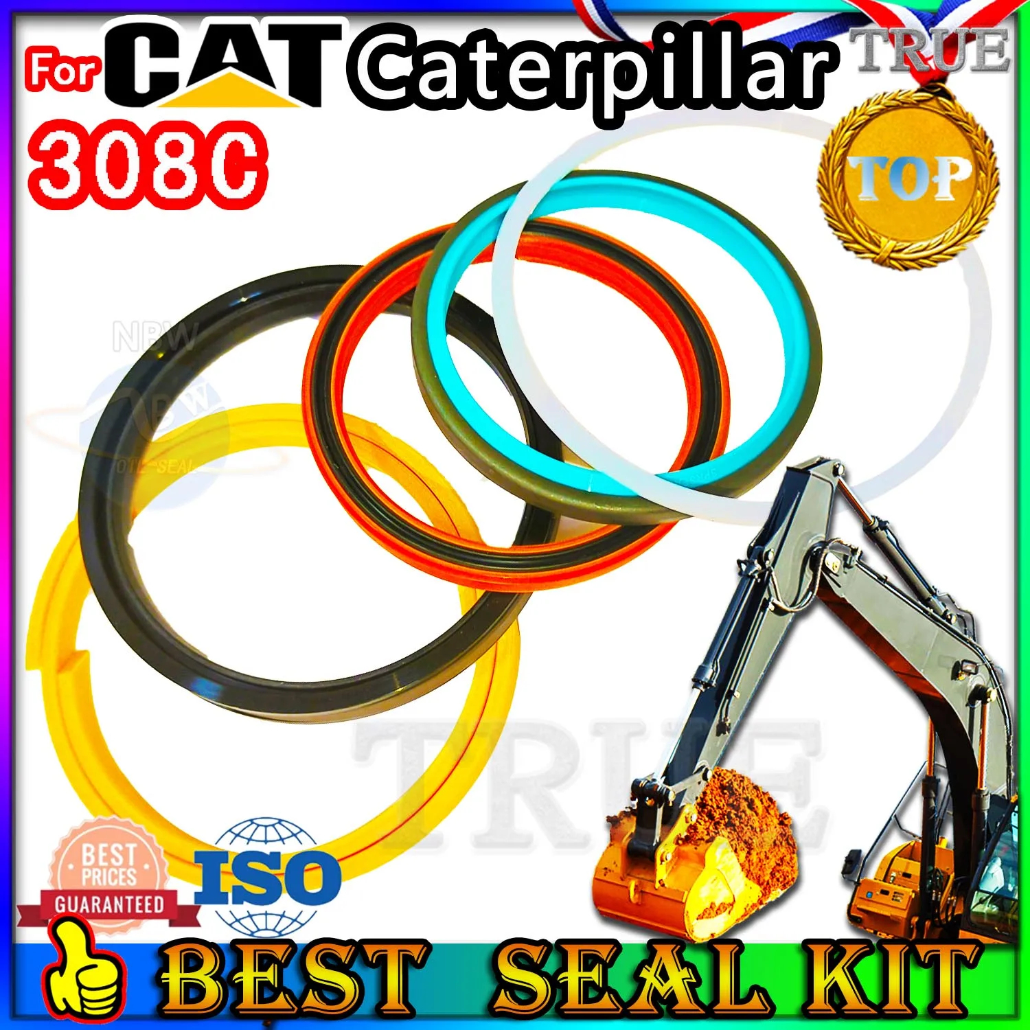 

For Caterpillar 308C Oil Seal Repair Kit CAT Boom Arm Bucket Excavator Hydraulic Cylinder Factory Direct Sales wholesale Wheel