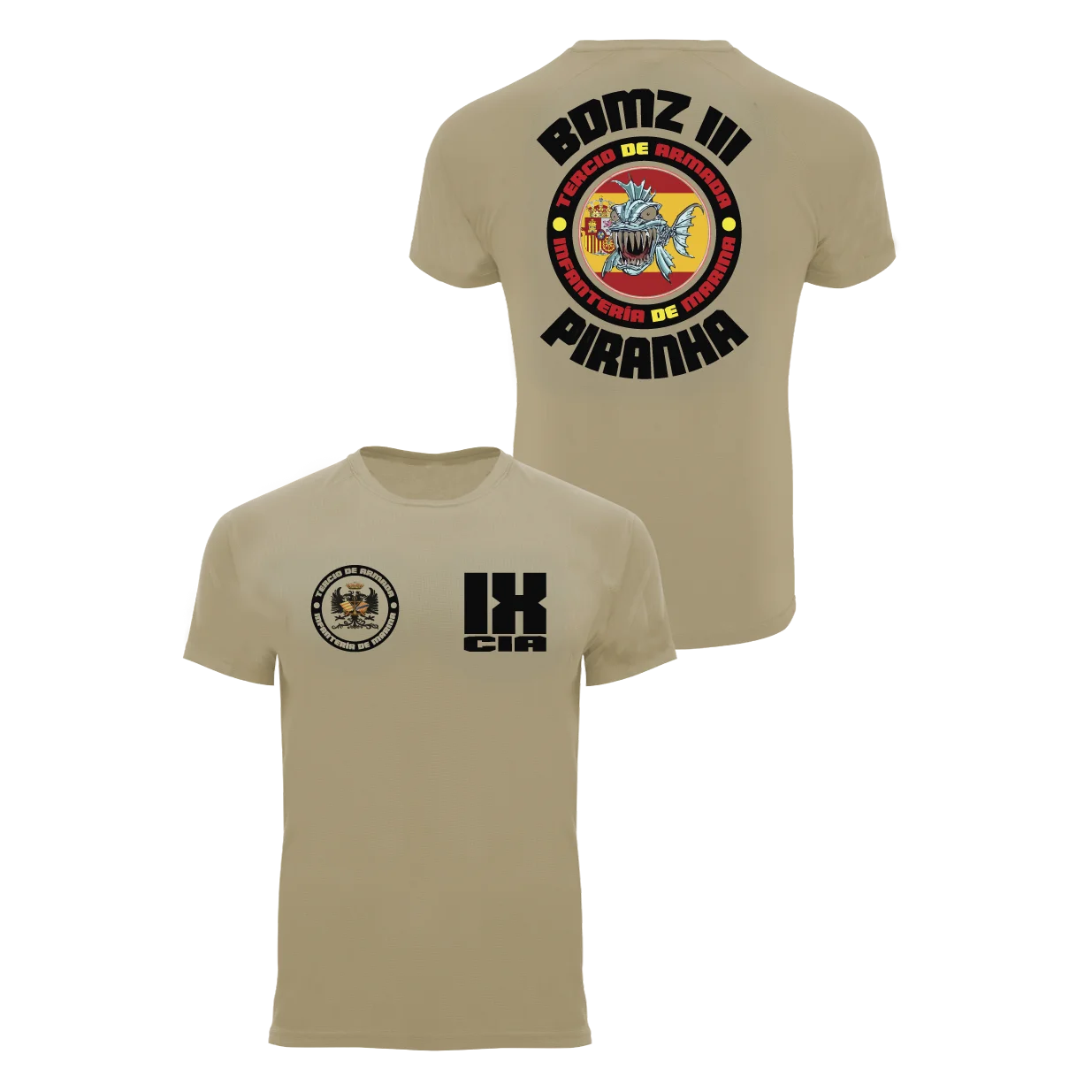 9&ordf; Compa&ntilde;ia Infanter&iacute;a De Marina-Spanish Marine Corps T-Shirt Short Sleeve Casual Cotton O-Neck Mens T-shirt Size S-3XL