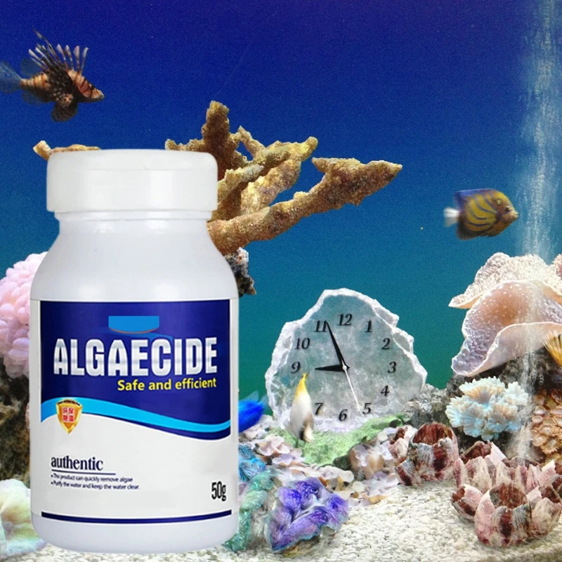 Альгицид для пруда, безопасный, эффективный очиститель для пруда, осветлитель, уничтожающий водоросли и бактерии