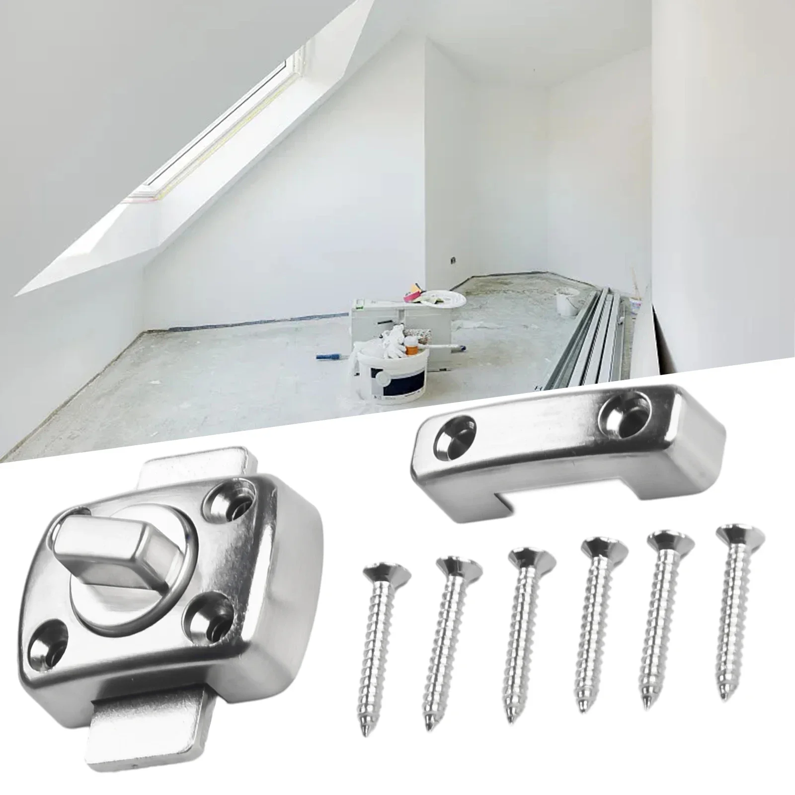 Door Bolt Latch Lock Door Lock Metal Privacy Sliding Gate Toilet Door 1pc Anti-theft Bathroom Cast High Quality