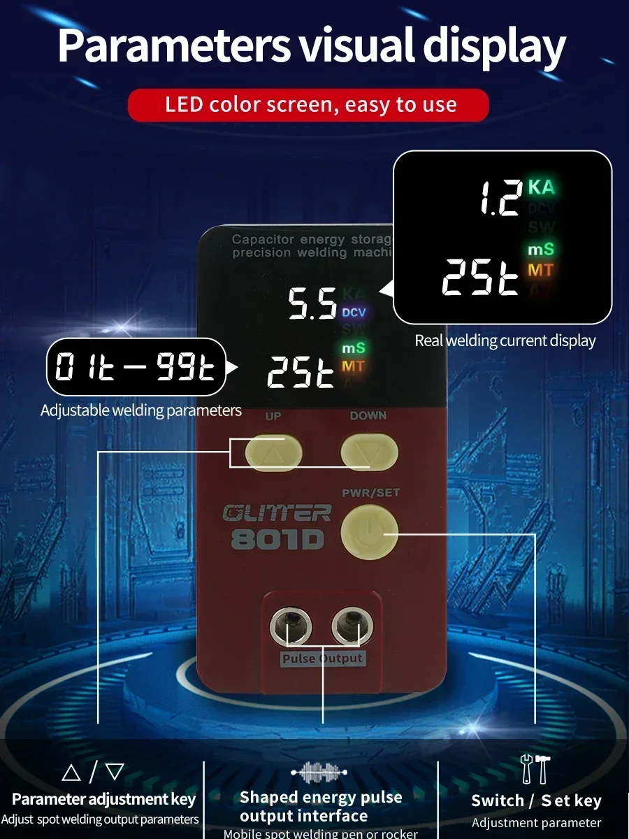 11.6kW Battery Spot Welder Portable Mini Battery Welder Capacitor - View #12