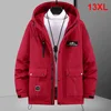 Autumn Winter Thick Jacket Men Plus Size 11XL Cargo Jacket Coat Fashion Casual Solid Color Cargo Coat Male Big Size 10XL 11XL 1