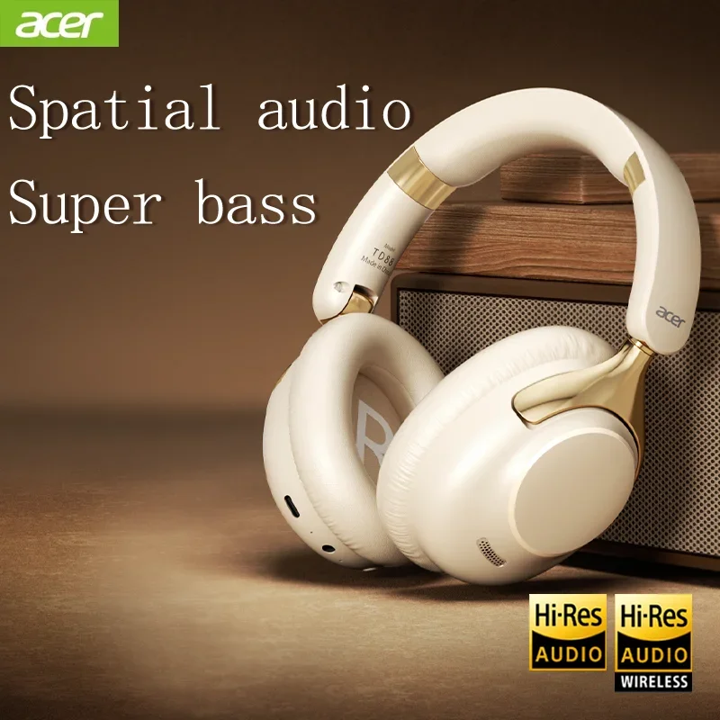 Acer Wireless Bluetooth Headphones with 360° Surround Sound and Noise Reduction