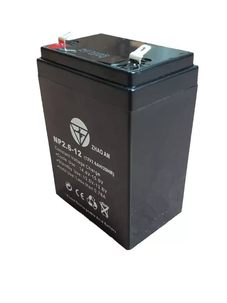 Lithium Battery Battery Pack Battery Accessories 12V 2.6AH Rechargeable lead-acid Accumulator for Children Toy Car Backup Power Desk LED Light