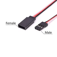 50PCS DIY Servo Extension Cable JR/Futaba Connector Male/Female Plug with 2.54 Terminal for RC Robot Airplane Car Servo ESC - Image 5