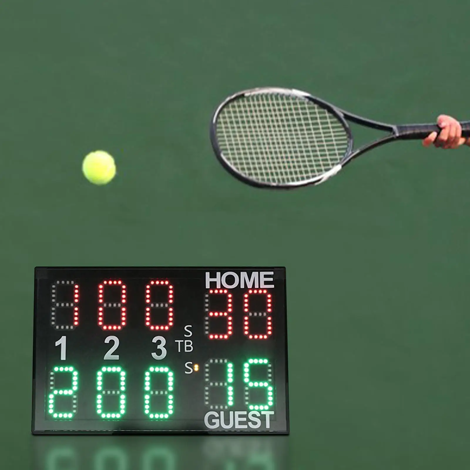 Multifunctional Electronic Tabletop Digital Scoreboard Remote Control Wall Mount Keeper for Basketball Volleyball Sports Boxing