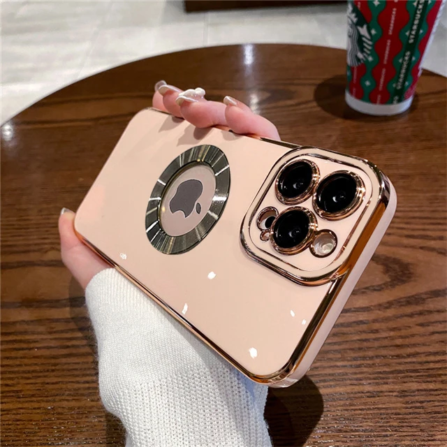 thumbnail image 1 of Luxury Plating Shockproof Case For iPhone 15 14 13 12 11 Pro Max Silicone Cover For Apple 14 15 Plus Coque Phone Accessories, 1 of 5