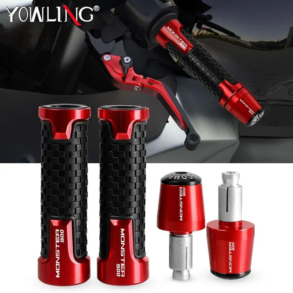 

CNC Handlebar Rubber Gel Hand Grips Brake Hands FOR DUCATI 900 MONSTER 1993 1994 1995 1996 1997 1998 1999 Handle bar Grip Ends