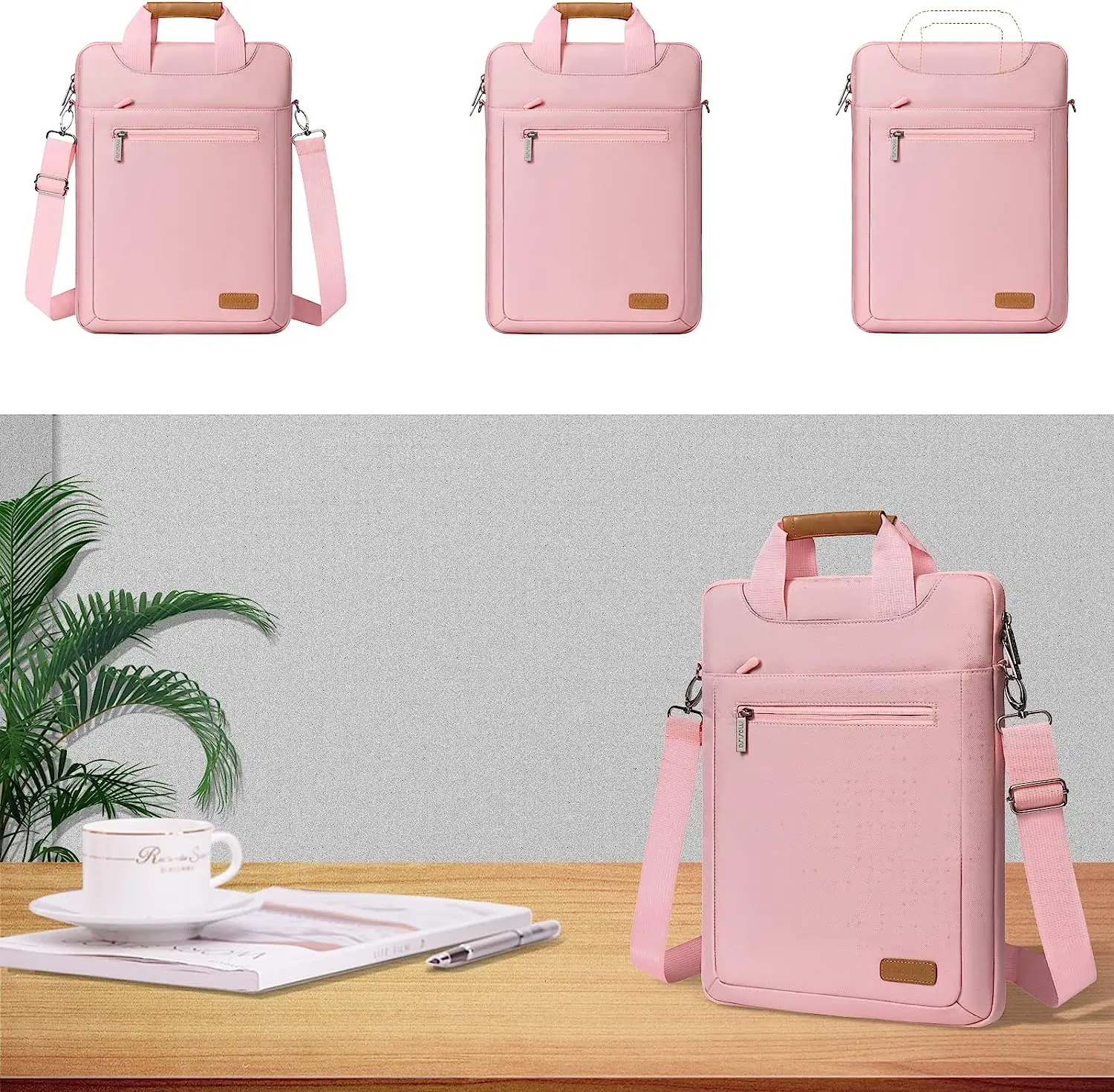 Mosiso-bolsa de Ombro para Laptop para Homens e Mulheres Bolsa Mensageiro Multiuso Manga para Notebook Capa com Alça Macbook Pro 14 Polegadas 16 Polegadas - Imagem 5