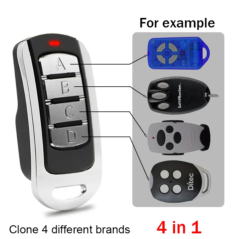 Controle Remoto 433.92MHz Rolling Code Compatível com