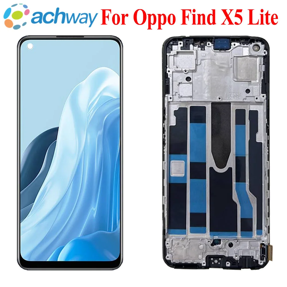 

AMOLED LCD Display 6.43" For Oppo Find X5 Lite LCD Display Touch Screen Digitizer Assembly Replacement Parts CPH2371 LCD screen