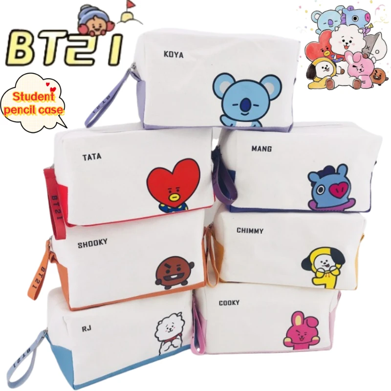 รูปสินค้า กระเป๋าใส่เครื่องเขียนลายการ์ตูน BT21 น่ารัก