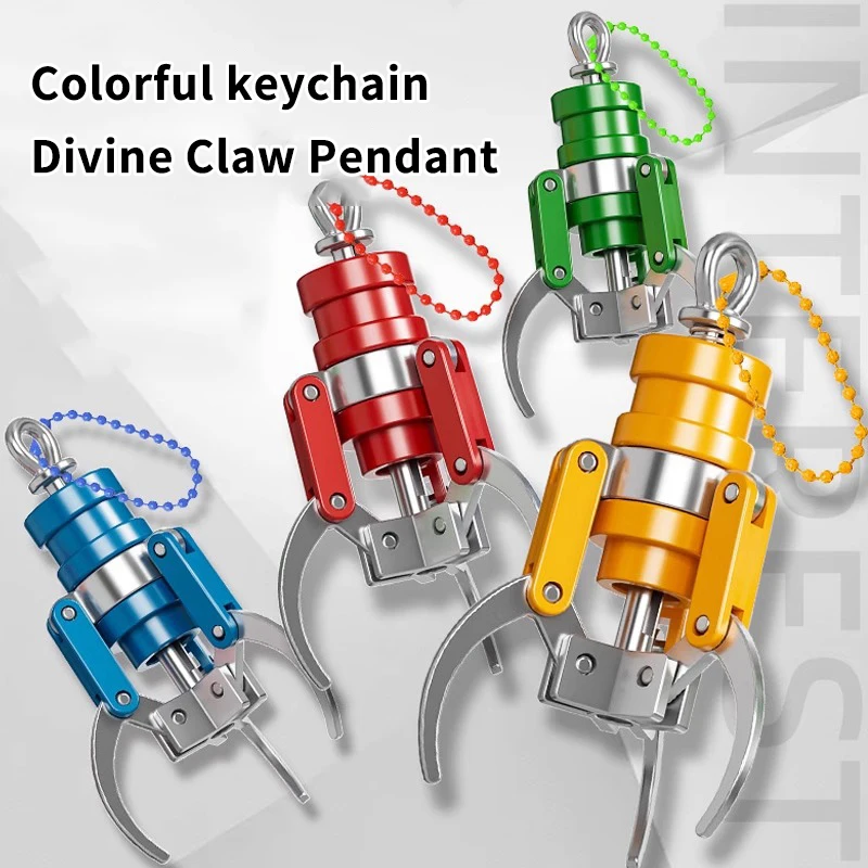 Description Picture 3 of item1pc Mini Claw Metal Catcher Plier Keychain Crane Game Machine For Coin Operated Arcade Toy Gift Clamp Turntable Vending Machine
