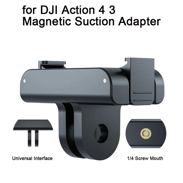 For DJI OSMO Action 3/Action 4 Magnetic Adapter 1/4 Thread Universal Port  For DJI