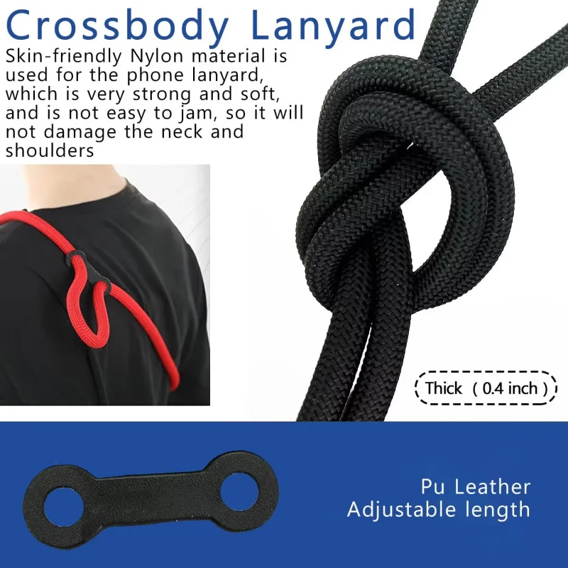 Adjustable Phone Lanyard,1cm Diameter, Outdoor Universal Case