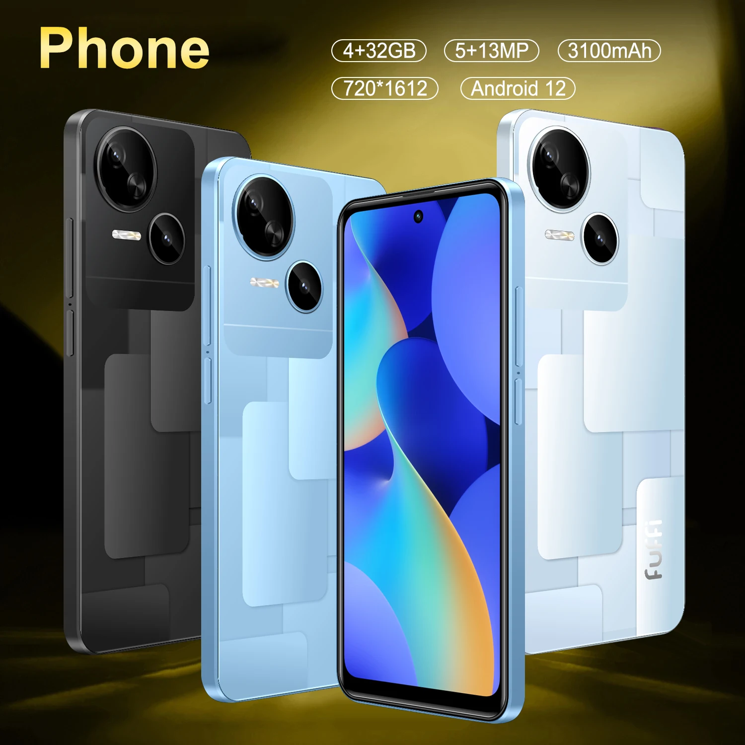 FUFFI-6.56 inch,4G Network,4GB RAM 32GB ROM,5+13MP Camera