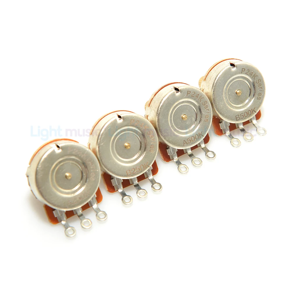 10PCS 250K 500K Gitarre Potentiometer Messing 3/8 