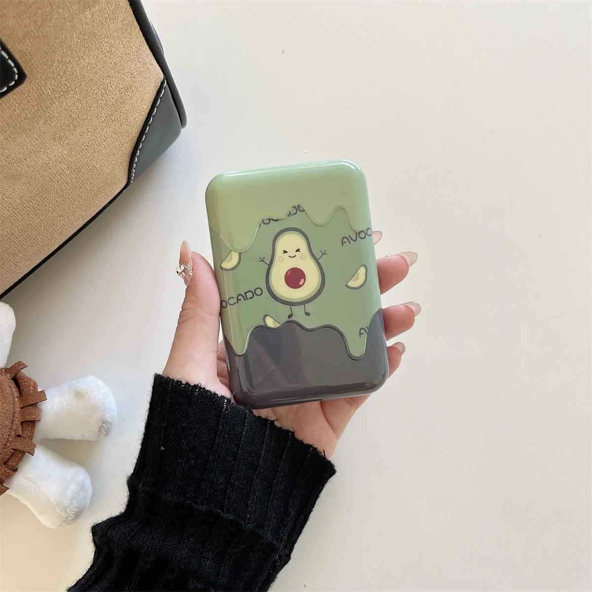 Avocado Watermelon Pattern Case for iPhone External Battery