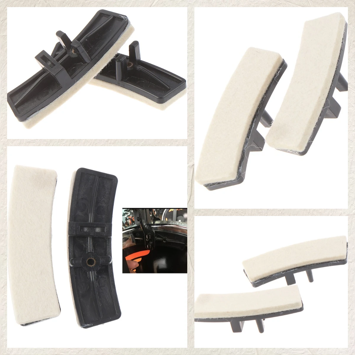 1Pair Exercise Bike Brake Pads Hairy Pad for Spinning Bike Brake Pads Group Replacement Part exercise bike brake pads