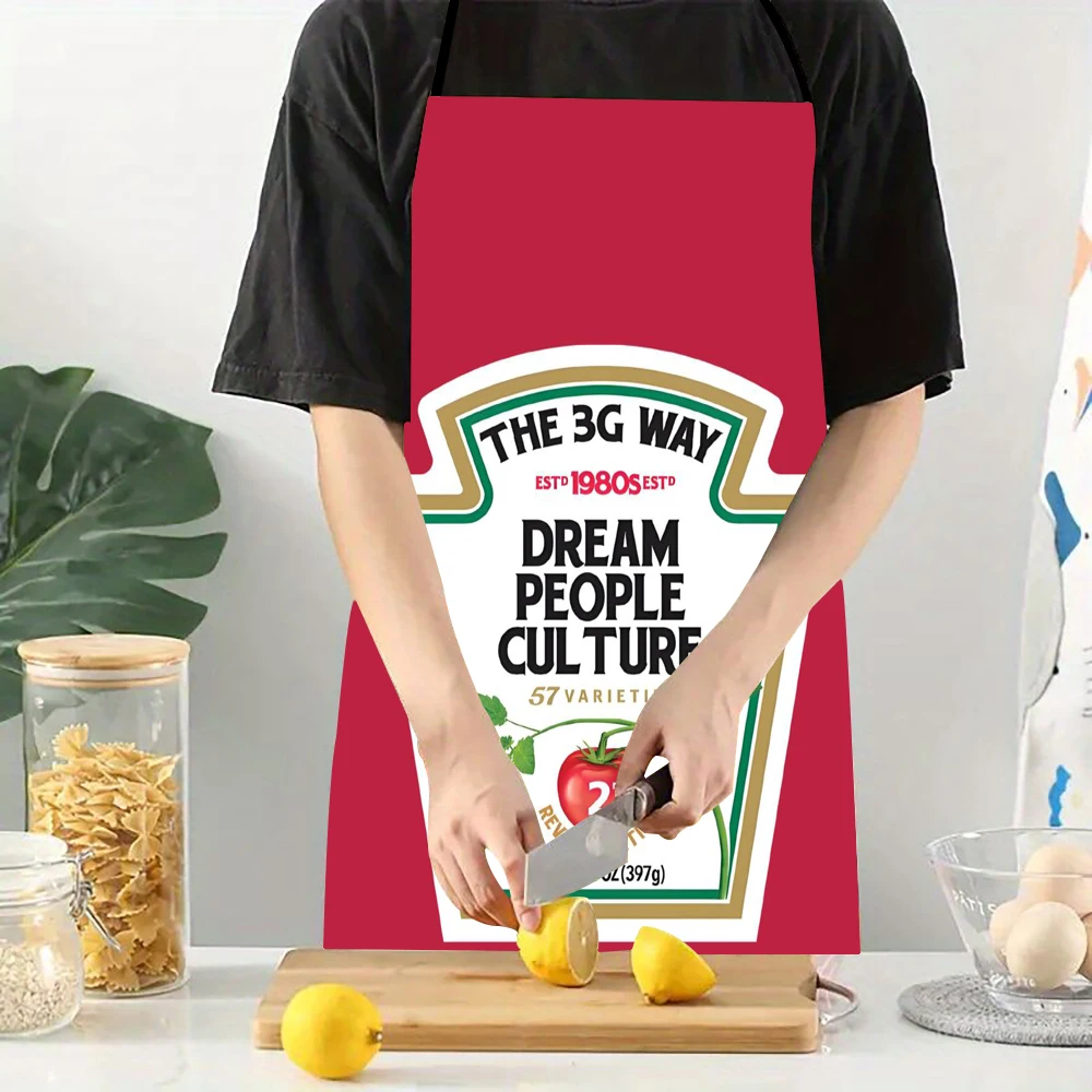 أكمام المئزر 50X75cm الكرتون صلصة الطماطم بهار على شكل الشيف الطبخ الخبز غير المنسوجة النسيج أواني تنظيف المطبخ