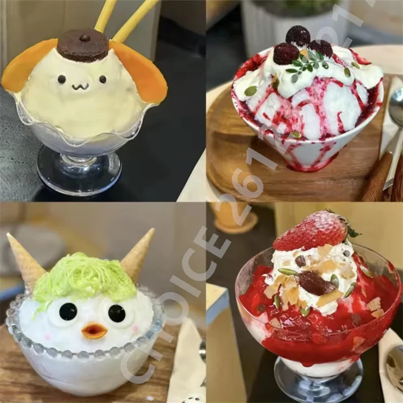 240kg/H Automatic Korean Bingsu Machine Snow Ice Maker Snow Flake Ice Shaver Machine Milk Flakes Cream Shaver Maker