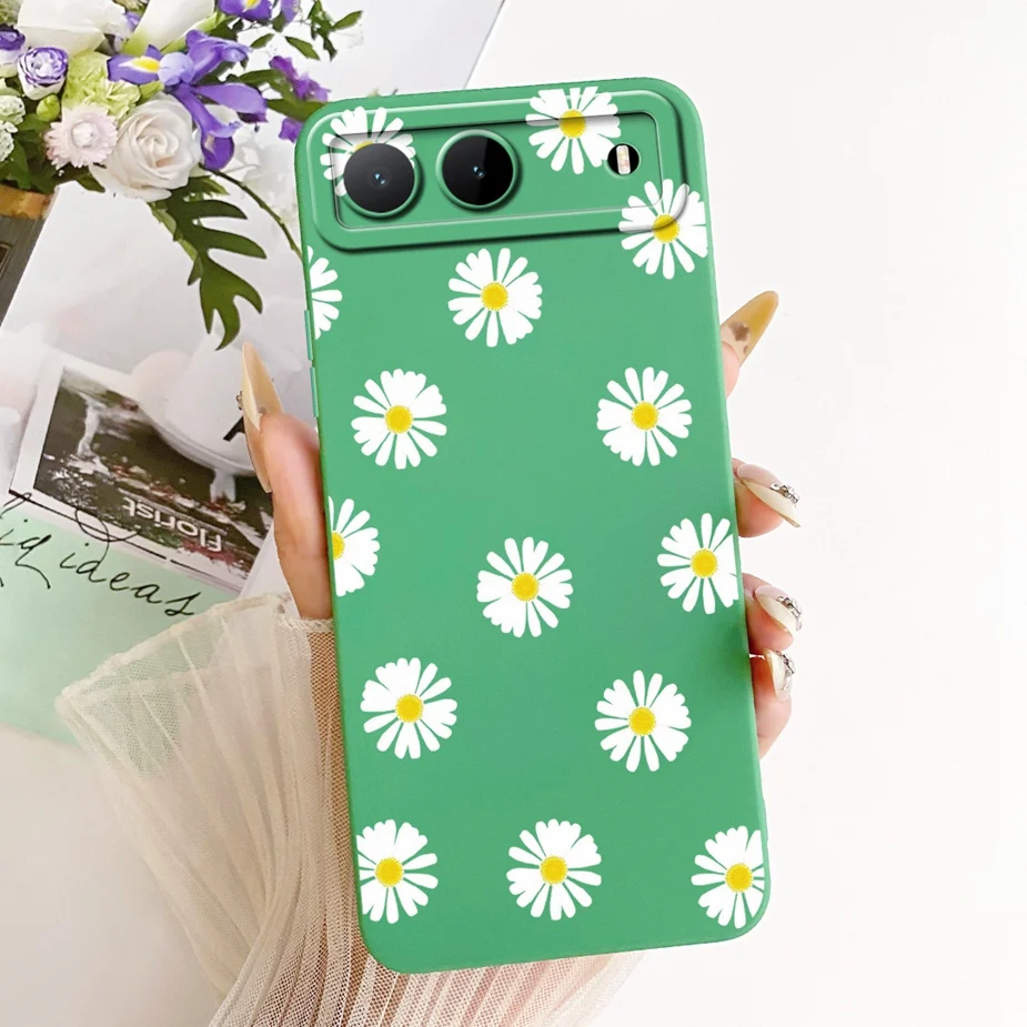 Sunflower Artistic Soft TPU Phone Case - Pretty Girl Design