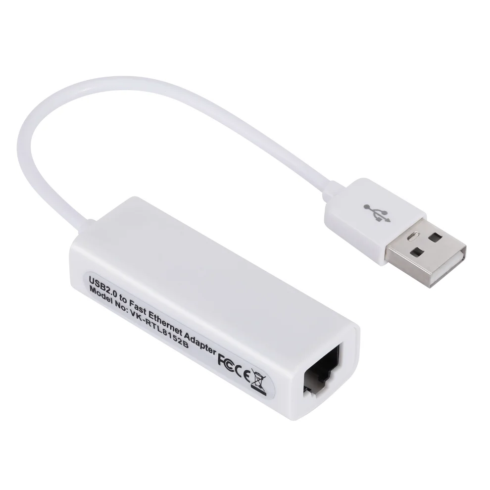 Usb 2.0 para Rj45 Lan Ethernet Adapter Placa de Rede para pc Macbook Laptop Windows 10 100mbps Rtl8152b - Imagem 6