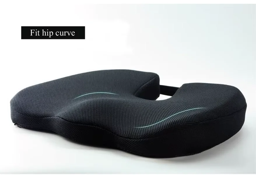 1Pcs Steißbein Sitzkissen Memory Foam U-Förmigen Kissen für Stuhl Kissen Pad Auto Büro für Steißbein schmerzen Massage Kissen – Detail 5