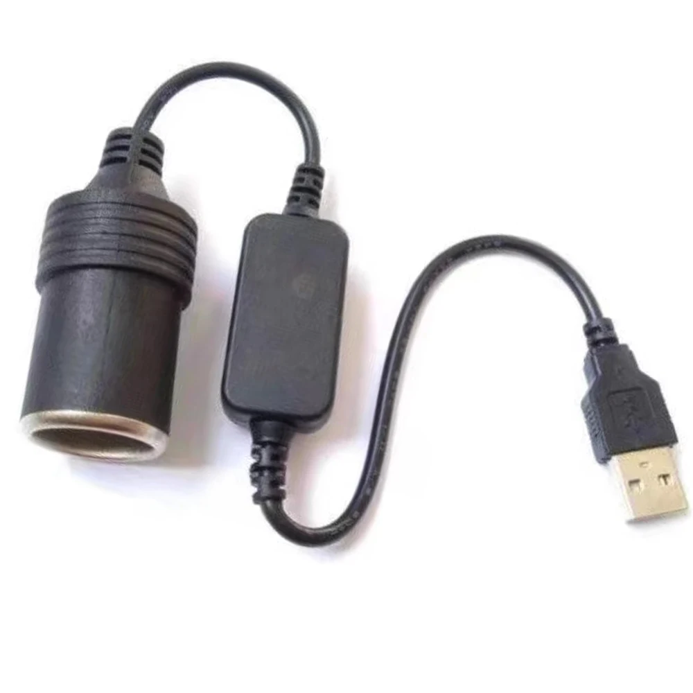 USB Cigarette Lighter Female Holder Suitable for Driving Recorder, Electronic Dog, Air Purifier Monitoring Within 10W