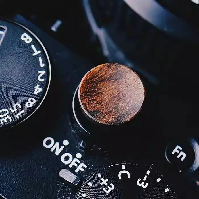 Camera wooden Shutter Release wooden Button and Hot shoe cover for Fujifilm X-T30 XT30 ii X100V X100VI XT50 X-T50 Camera