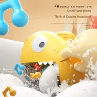 Bubble Shark Baby Bath Toy Funny Toddler Bath Bubble Maker Pool Swimming Bathtub Soap Machine Bathroom Toys for Children Kids 1