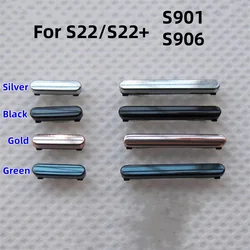 Enhanced Side Volume and Power Buttons for Samsung Galaxy S22 Series (Silver S22 S22Plus)