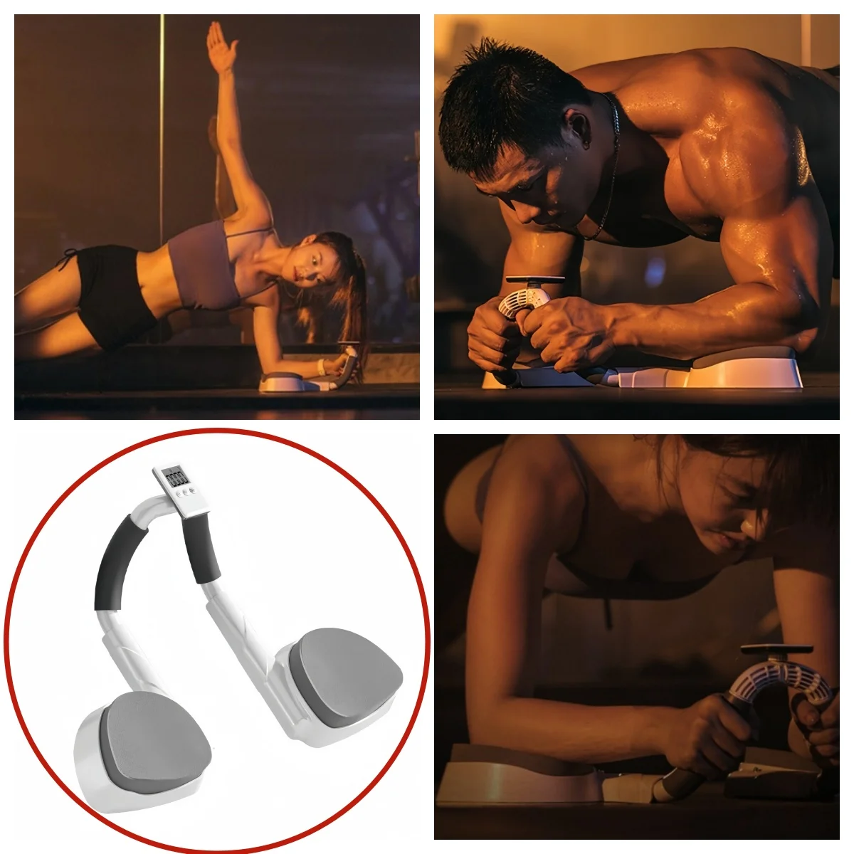 Timing Echelon Push-up Rack Abdomen Back Stretch Push Up Bar Stand with Thick Elbow Pads for Sport Workout Fitness Gym Equipment